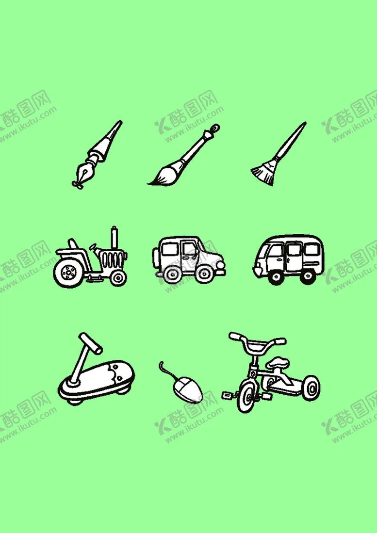 编号：64040301310400523965【酷图网】源文件下载-简笔画卡通画