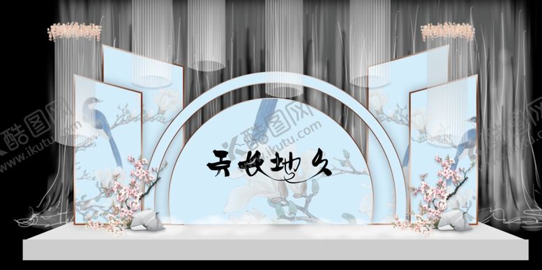 编号：48919510232057048819【酷图网】源文件下载-蓝色婚礼