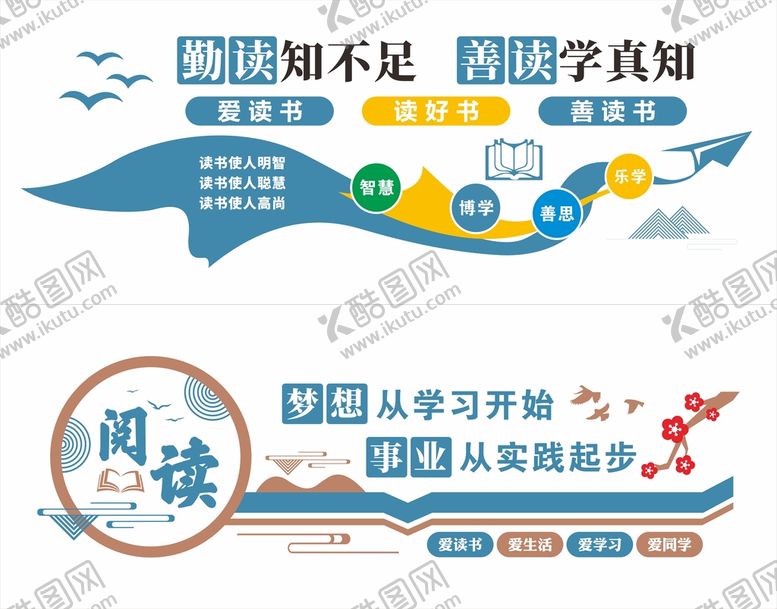 编号：58706909190210376198【酷图网】源文件下载-阅读文化墙