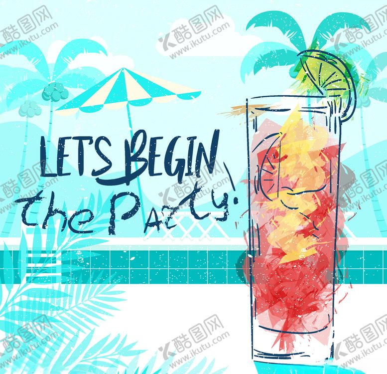 编号：51374010100239258186【酷图网】源文件下载-创意夏季派对酒