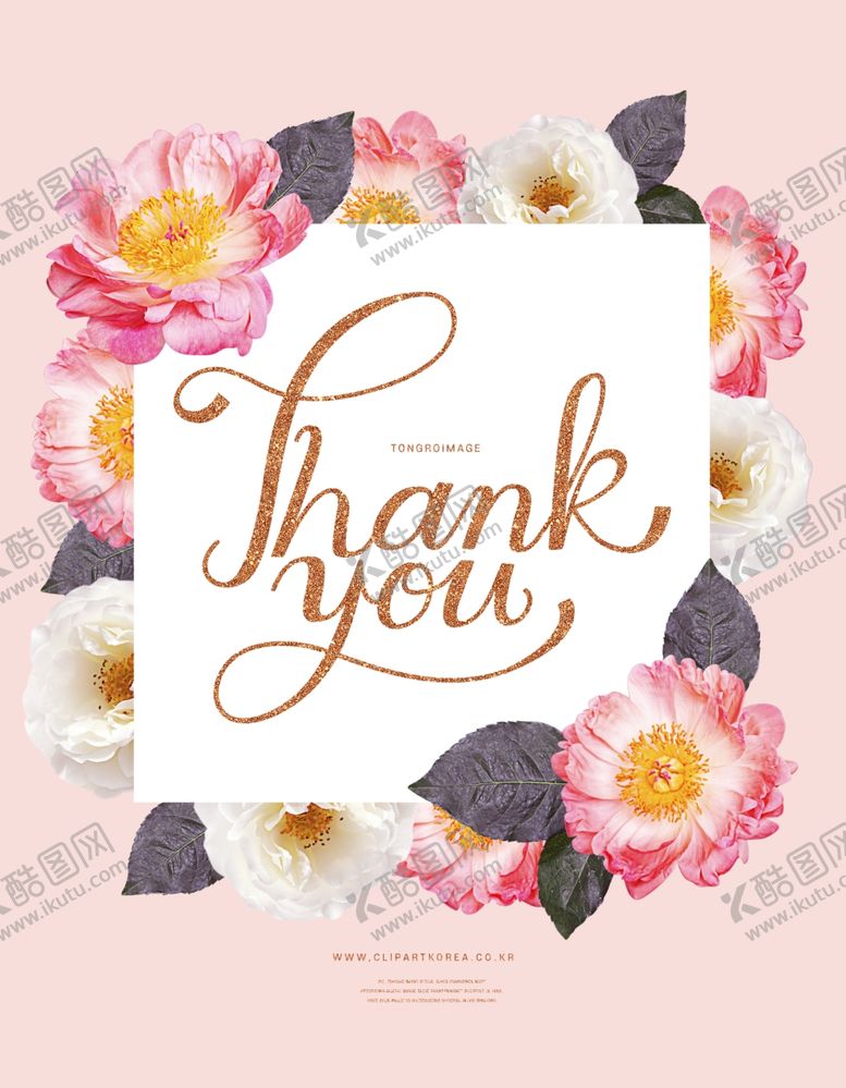编号：74237204282150036015【酷图网】源文件下载-花卉感谢贺卡
