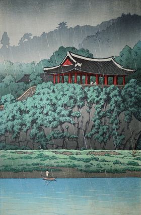 川瀨巴水版画