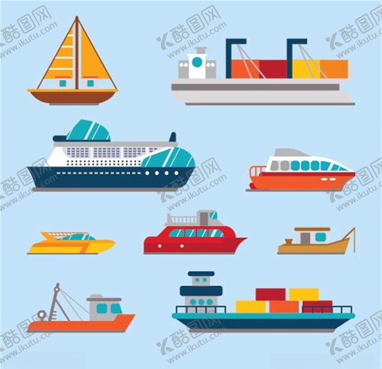 编号：24571109220548568220【酷图网】源文件下载-矢量船只