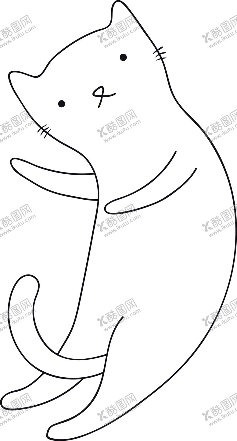 编号：33486609082249224679【酷图网】源文件下载-手绘卡通猫