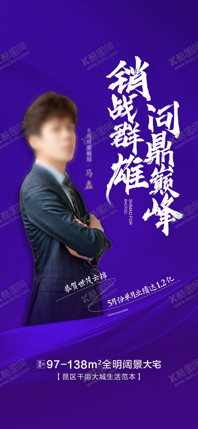 编号：58243009202124576278【酷图网】源文件下载-地产宣传人物海报模板