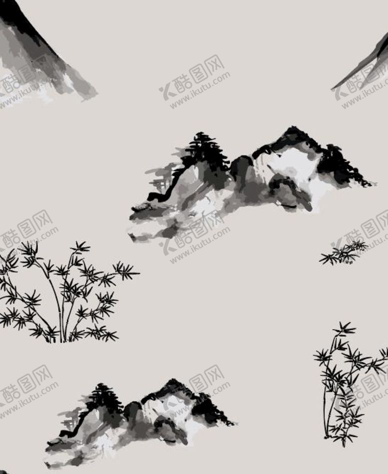 编号：71704410162251244474【酷图网】源文件下载-中国风 国画 水墨 山水