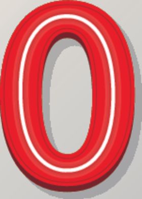 数字0图片