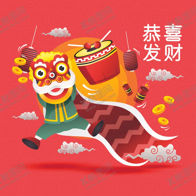 编号：35666003131017048309【酷图网】源文件下载-新年背景