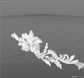 C4D模型欧式雕花