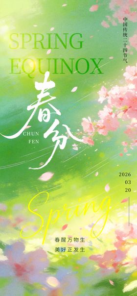 春日春分海报