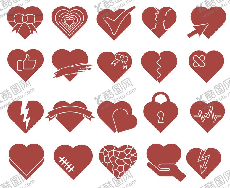 编号：65201204052307537683【酷图网】源文件下载-爱心图案