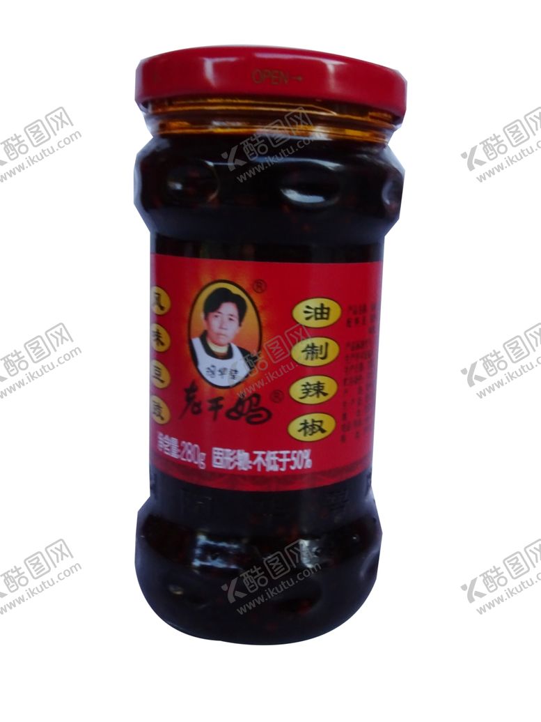 编号：13538905030042282930【酷图网】源文件下载-老干妈风味豆豉油制辣椒280g