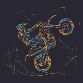 摩托车简笔画