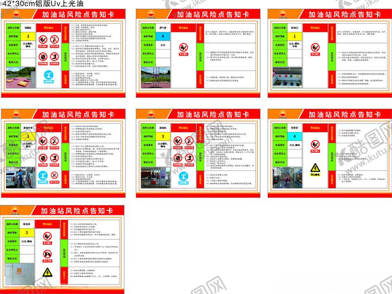 编号：21020502151114245395【酷图网】源文件下载-加油站风险点告知卡