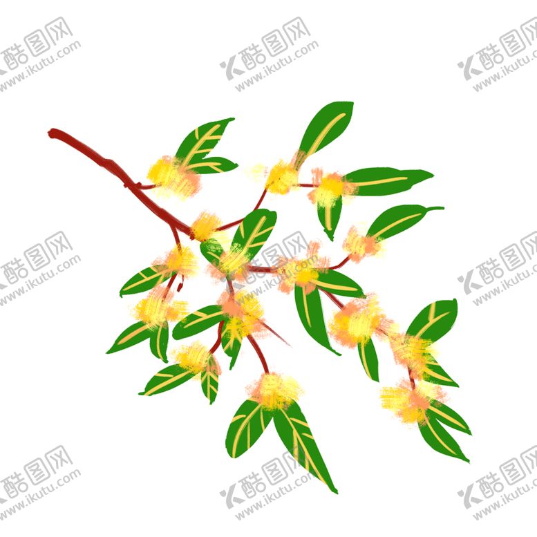 编号：49458612250923427265【酷图网】源文件下载-手绘桂花png免抠素材