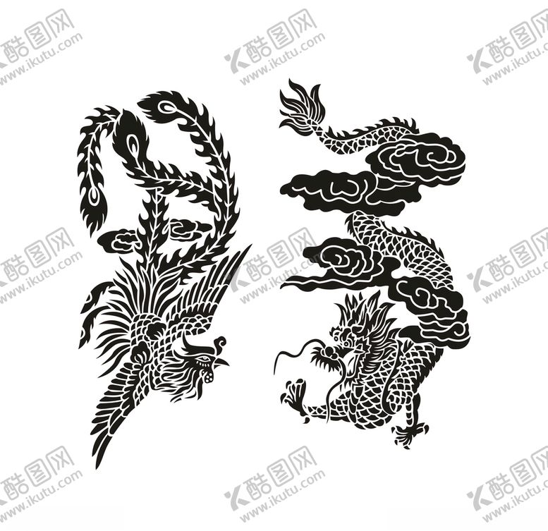 编号：94067510191513083028【酷图网】源文件下载-龙凤