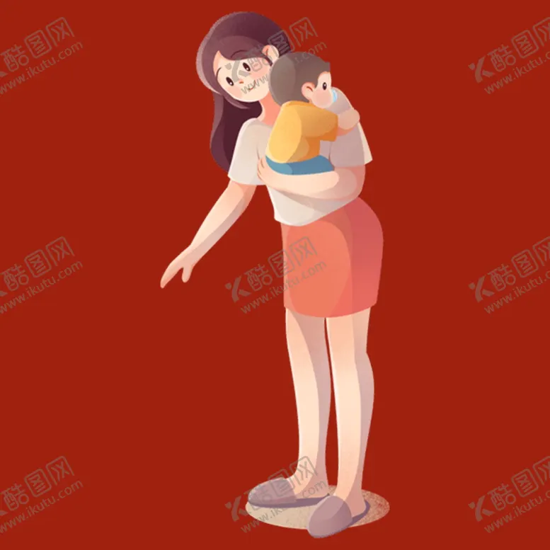 编号：35862902191548163995【酷图网】源文件下载-手绘亲子人物