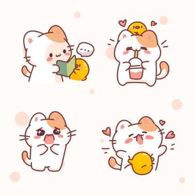 猫咪卡通表情包可爱
