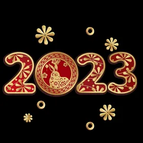 兔年展板字体2023海报装饰