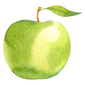 水彩创意插画水果