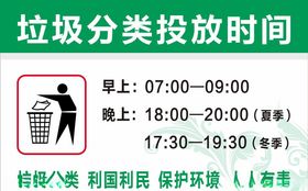 垃圾投放时间