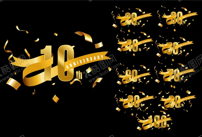 编号：73071202231335482439【酷图网】源文件下载-周年庆数字设计