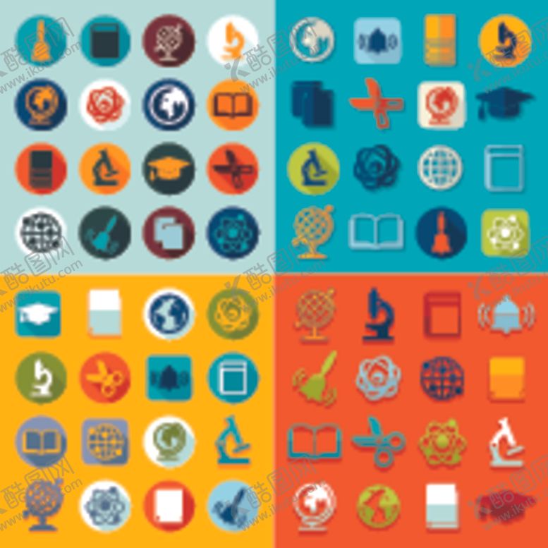 编号：96145504161130081732【酷图网】源文件下载-多彩图标集合创意元素满满