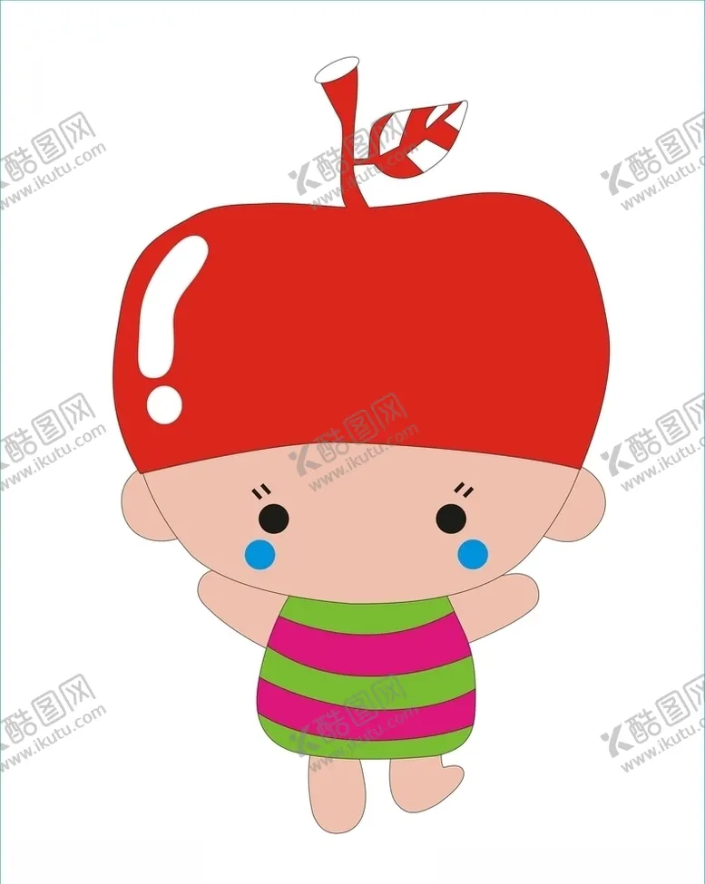 编号：31923404271455419185【酷图网】源文件下载-卡通苹果男孩
