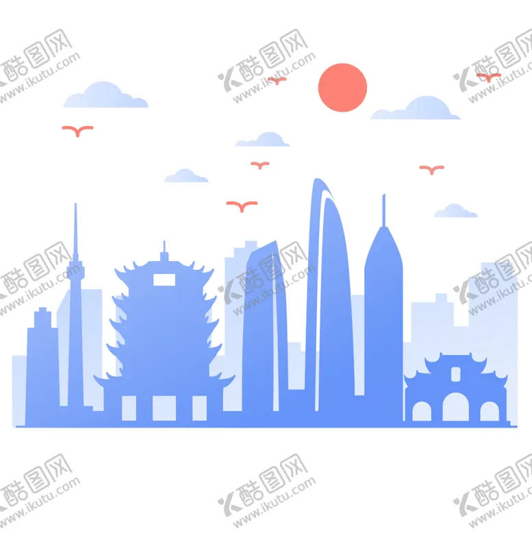 编号：72356901261630407418【酷图网】源文件下载-城市剪影