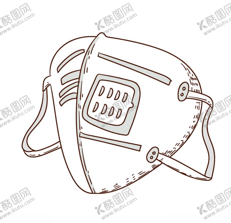 编号：16638209282234229410【酷图网】源文件下载-手绘口罩