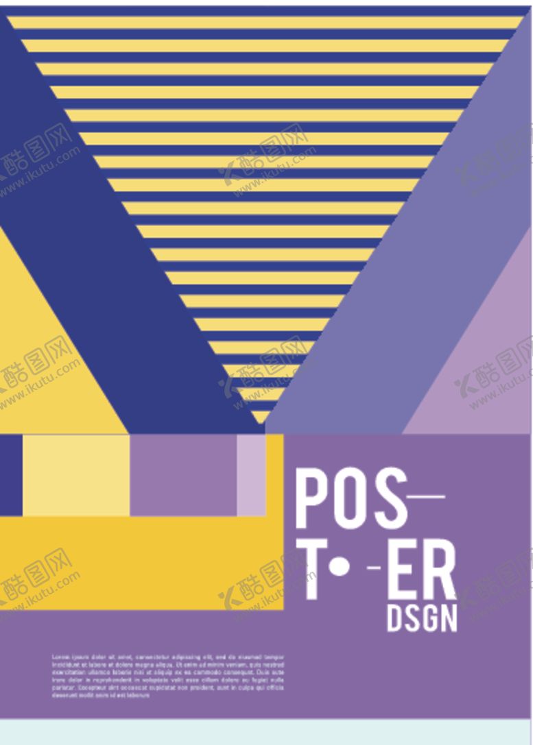 编号：80377509120220583964【酷图网】源文件下载-几何拼接创意海报图案