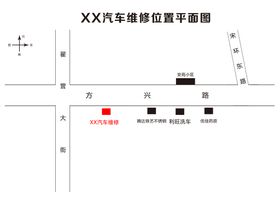 门店位置审核平面图PSD分层