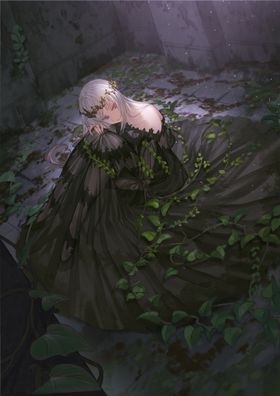 彩色人物插画动漫背景