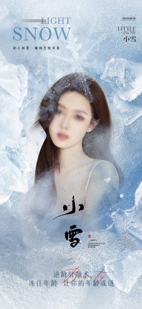 医美小雪海报