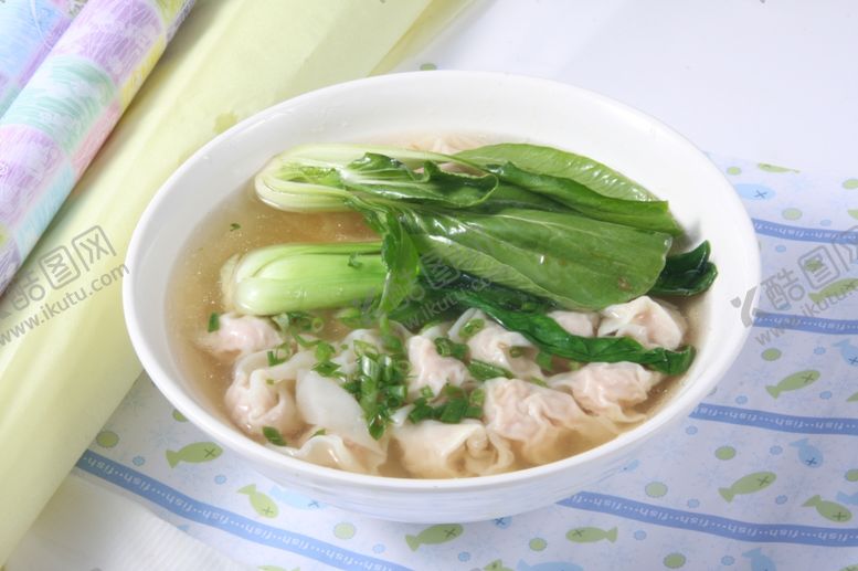 编号：49187610140841357693【酷图网】源文件下载-青菜馄饨汤
