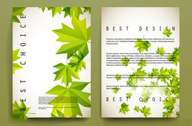 绿叶主题宣传册设计