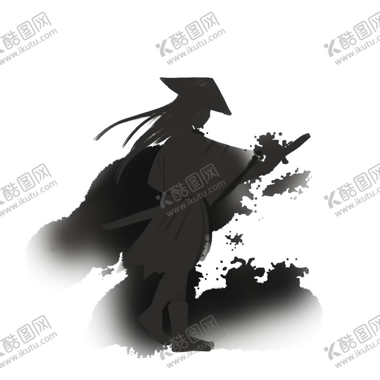 编号：44185101291322489702【酷图网】源文件下载-水墨人物