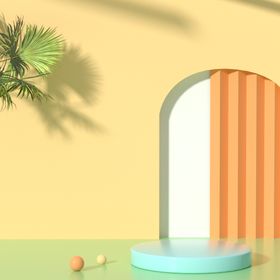 立体展台 C4D电商海报 台子