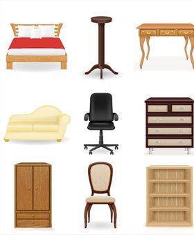 矢量家具图片