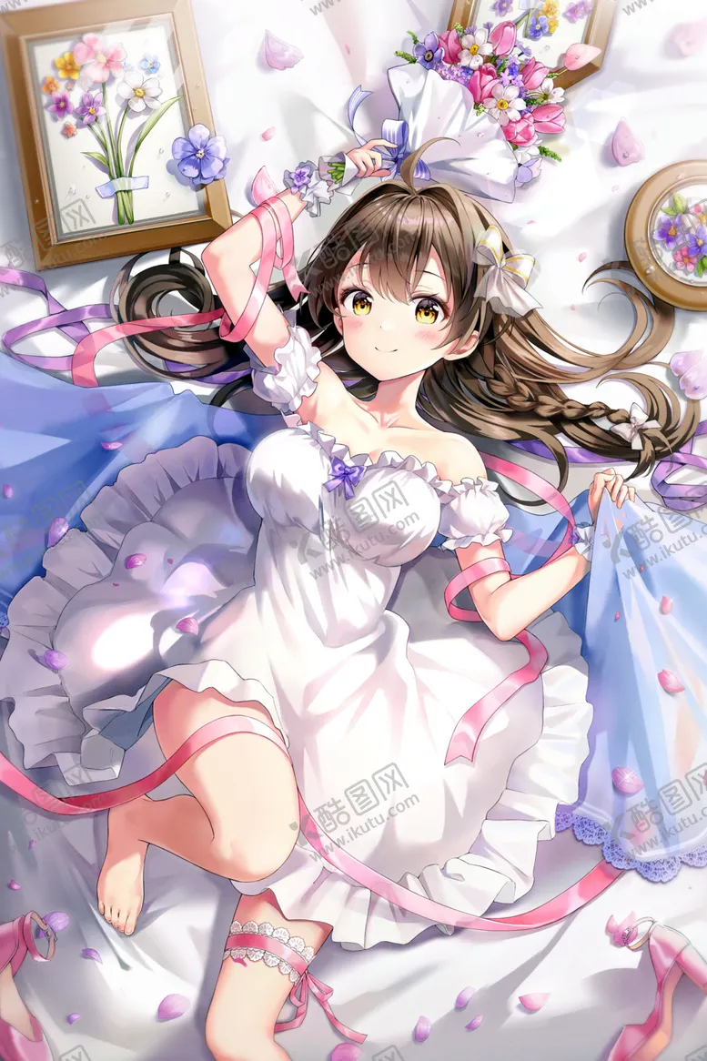 编号：51734204222124225304【酷图网】源文件下载-睡裙少女