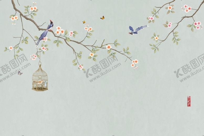 编号：35150010291951248152【酷图网】源文件下载-手绘山水水墨画印象江南