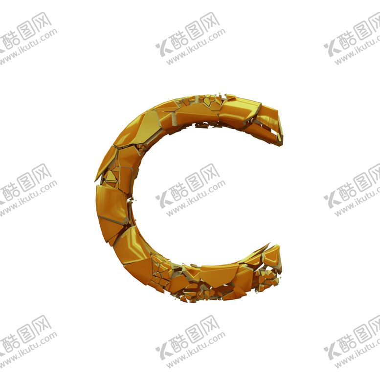 编号：87147707140101553225【酷图网】源文件下载-3D破碎立体字母