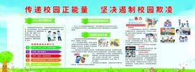 校园凌霸展板