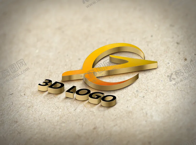 编号：16328709140324371689【酷图网】源文件下载-3D质感logo贴图样机