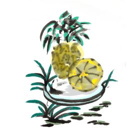 水墨插画素材