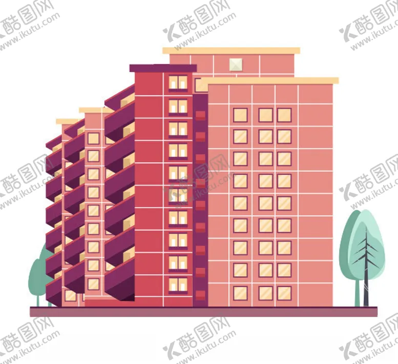 编号：78273302100423446996【酷图网】源文件下载-公寓侧视图草图