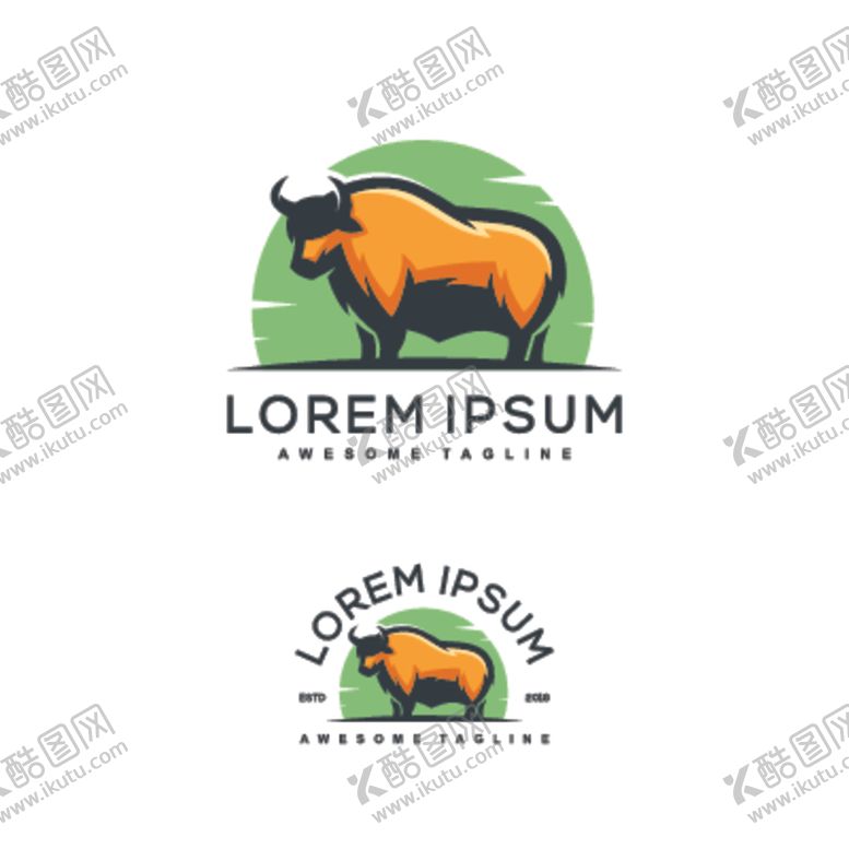 编号：26178509152244431840【酷图网】源文件下载-牛头标志