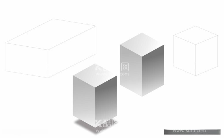 编号：42682312022103288523【酷图网】源文件下载-立方体线条图明暗图