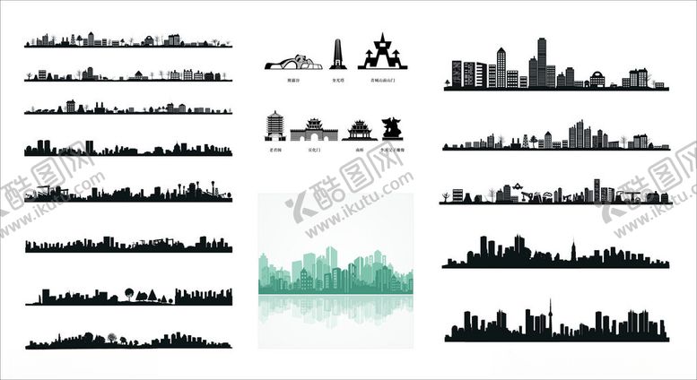编号：42983201042139185251【酷图网】源文件下载-城市建筑剪影