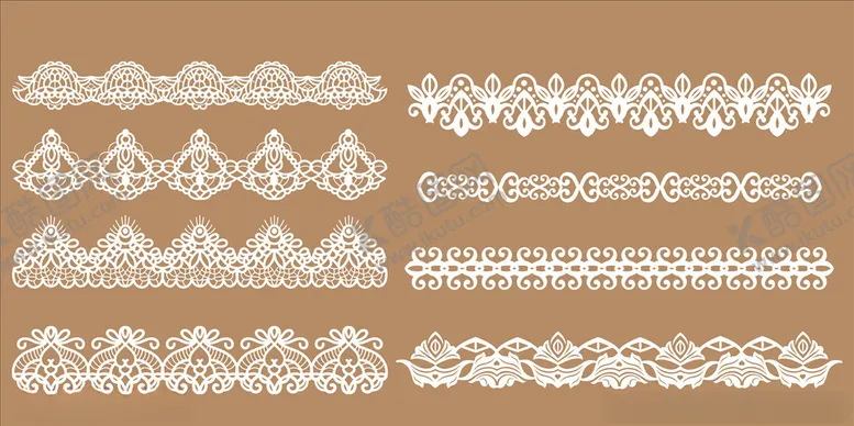 编号：66383009201553455231【酷图网】源文件下载-欧式古典花纹蕾丝花边